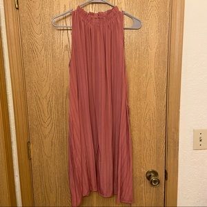 SHEIN Ruffle Neck Tunic Dress, Sz L